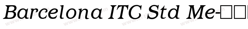 Barcelona ITC Std Me字体转换